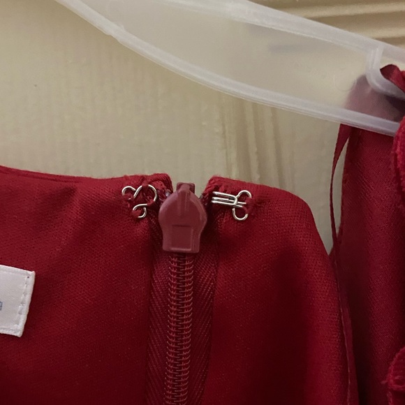 london times dress. red. worn a couple times. nothing wrong with. just too small - Picture 8 of 8
